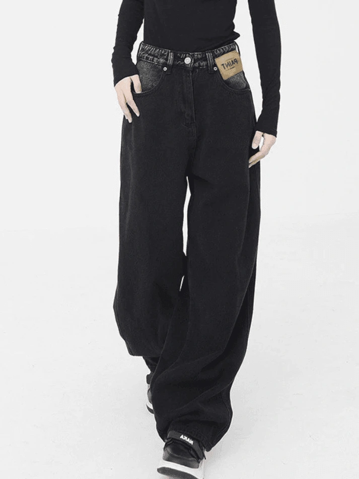 Jeans boyfriend negros deslavados vintage irresistibles un clásico renovado con actitud y estilo atemporal